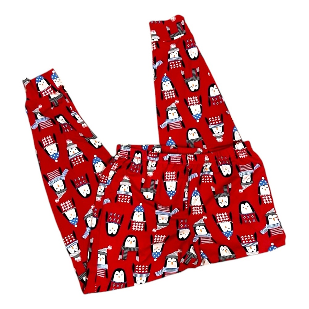 Secret Treasures Women’s Small 4 6 Pajama Pants Joggers Penguin Red Soft